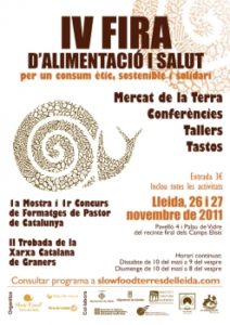 Conferencias de la IV Fira d'alimentació y salut.  26 y 27 de noviembre de 2011.