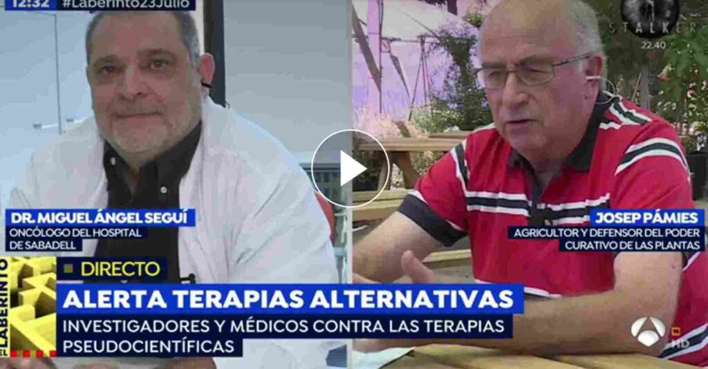 A PESAR DEL ACOSO, JOSEP PÀMIES INTERVIENE EN ANTENA-3 EN DEFENSA DE LA NATUROPATÍA