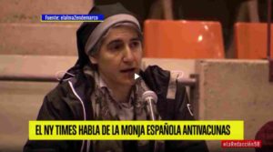 Teresa Forcades sale en los medios de desinformación, incluyendo el New York Times (USA) 2021