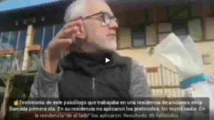 Testimonio de este psicólogo que trabajaba en una residencia de ancianos en la llamada primera ola